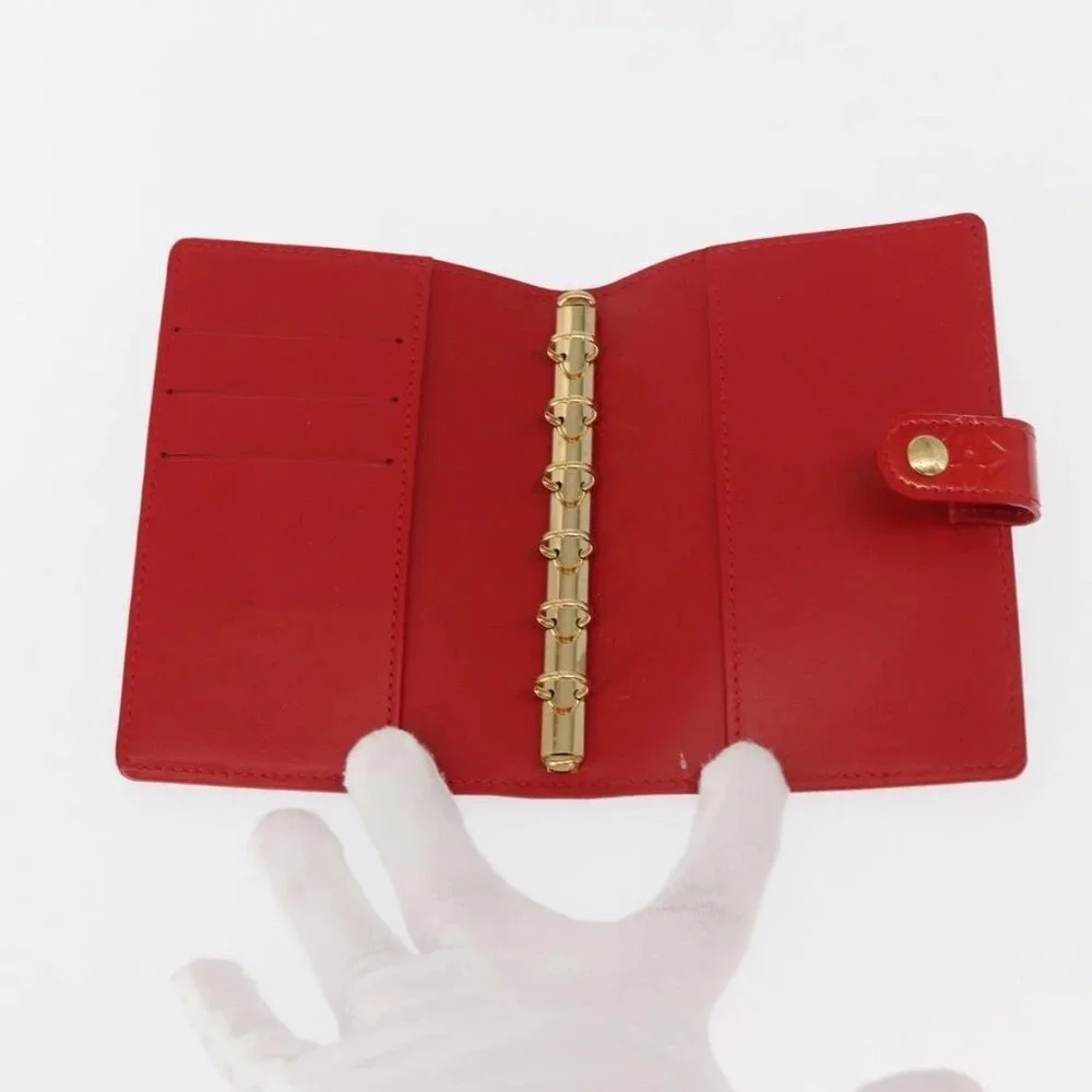 LOUIS VUITTON Monogram Vernis Agenda PM Day Planner Cover Red - Picture 11 of 16